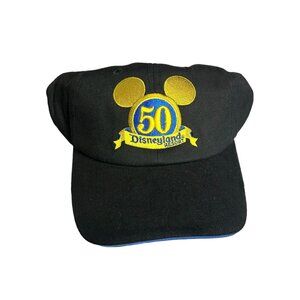 Disneyland Resort Ball Cap 50 Year Anniversary Edition Black & Gold - Size Adult